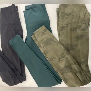 Lululemon Leggings (2) ONLY THE BLACK AND THE CAMO